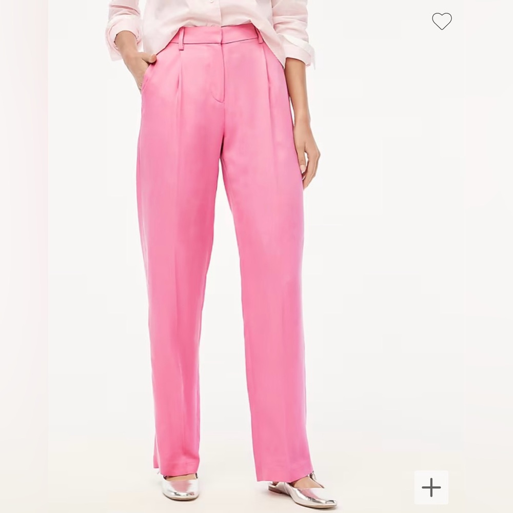 J. Crew Wide Leg Pleated Twill Trouser Pant NWT